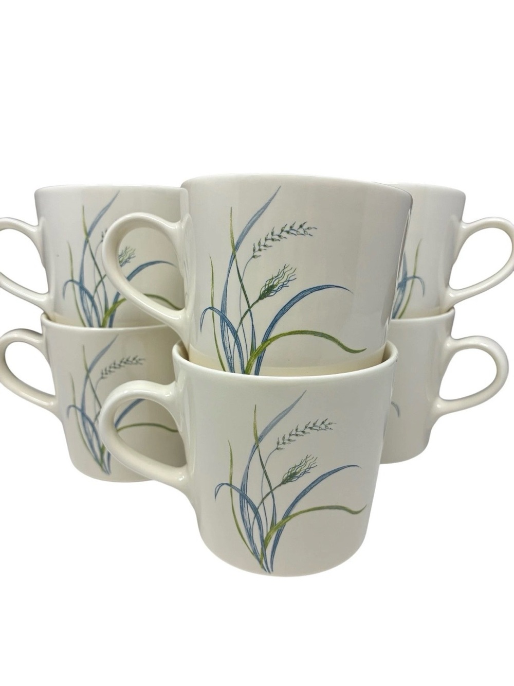 Corelle Coordinates Coastal Breeze Stoneware 3" Coffee Mugs Set Of 6 Beach House